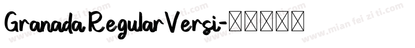 Granada RegularVersi字体转换